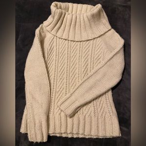 Women’s crème cowl neck sweater, Limited, size M